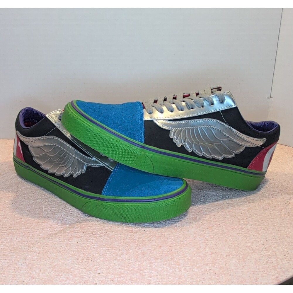 VANS Old Skool Captain America Men’s Low Top Lace Up Sneaker Multicolor Size 9.5